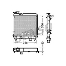 DRM09081 NPS Радиатор, охлаждение двигателя