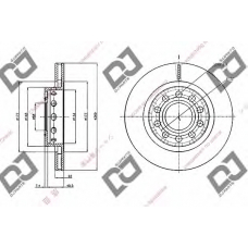 BD1920 DJ PARTS Тормозной диск