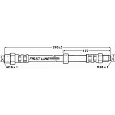 FBH7294 FIRST LINE Тормозной шланг