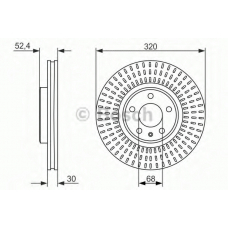 0 986 479 753 BOSCH Тормозной диск