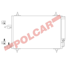 2332K8C1 POLCAR Skraplacze klimatyzacji