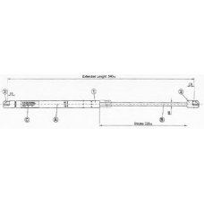 50 51 95-91 JOHNS Газовая пружина, крышка багажник