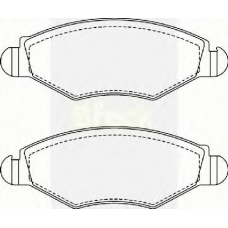 23597 00 702 10 BRECK Комплект тормозных колодок, дисковый тормоз