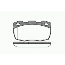 0266 10 KAWE Комплект тормозных колодок, дисковый тормоз