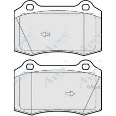 PAD1704 APEC Комплект тормозных колодок, дисковый тормоз
