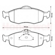 571832B BENDIX Комплект тормозных колодок, дисковый тормоз