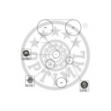 SK-1615AQ1 OPTIMAL Водяной насос + комплект зубчатого ремня