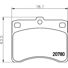 8DB 355 005-671 HELLA PAGID Комплект тормозных колодок, дисковый тормоз