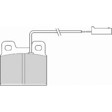 FD6464A NECTO Комплект тормозных колодок, дисковый тормоз