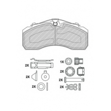 FCV4345PTS FERODO Комплект тормозных колодок, дисковый тормоз