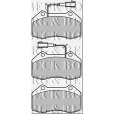 BBP2319 BORG & BECK Комплект тормозных колодок, дисковый тормоз