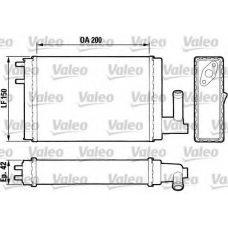 883023 VALEO Теплообменник, отопление салона