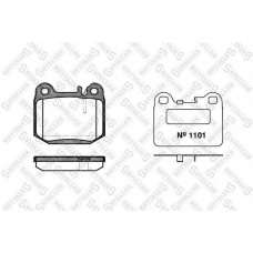 025 040B-SX STELLOX Комплект тормозных колодок, дисковый тормоз