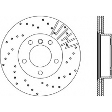 BDRS1093.25 OPEN PARTS Тормозной диск