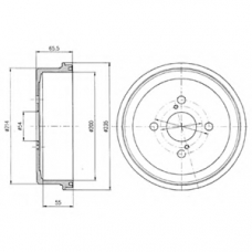 BF250 DELPHI Тормозной барабан
