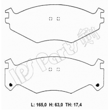 IBD-1060 IPS Parts Комплект тормозных колодок, дисковый тормоз