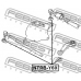 NTRB-Y60 FEBEST Ремкомплект, наконечник поперечной рулевой тяги