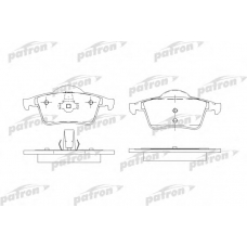 PBP1383 PATRON Комплект тормозных колодок, дисковый тормоз