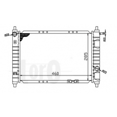 011-017-0007 LORO Радиатор, охлаждение двигателя