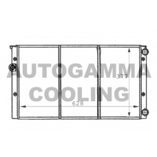 101057 AUTOGAMMA Радиатор, охлаждение двигателя