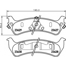 8DB 355 010-031 HELLA PAGID Комплект тормозных колодок, дисковый тормоз