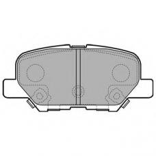 LP2501 DELPHI Комплект тормозных колодок, дисковый тормоз