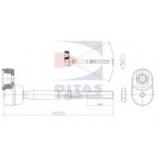 A2-5405 DITAS Осевой шарнир, рулевая тяга