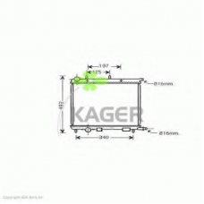 31-0200 KAGER Радиатор, охлаждение двигателя
