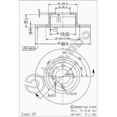 08.2559.24 BREMBO Тормозной диск