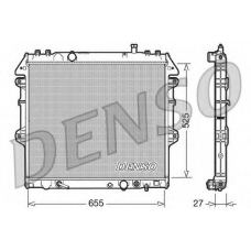 DRM50045 DENSO Радиатор, охлаждение двигателя