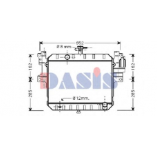 360450N AKS DASIS Радиатор, охлаждение двигателя