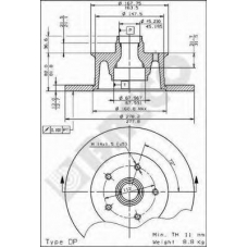 BS 7313 BRECO Тормозной диск