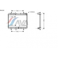 PEA2220 AVA Радиатор, охлаждение двигателя