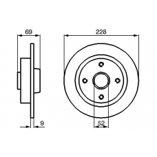 0 986 478 807 BOSCH Тормозной диск