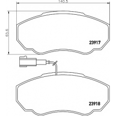 8DB 355 010-391 HELLA PAGID Комплект тормозных колодок, дисковый тормоз