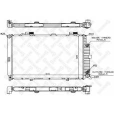 10-25092-SX STELLOX Радиатор, охлаждение двигателя