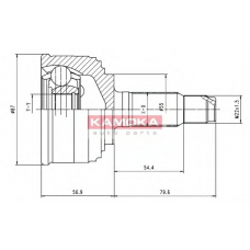 6000 KAMOKA Шарнирный комплект, приводной вал