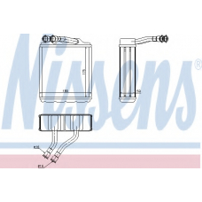 73464 NISSENS Теплообменник, отопление салона