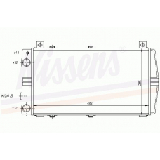 64891 NISSENS Радиатор, охлаждение двигателя