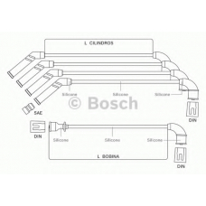 F 000 99C 114 BOSCH Комплект проводов зажигания