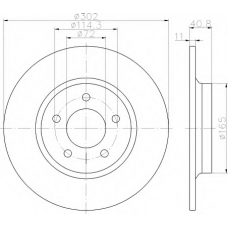 8DD 355 112-901 HELLA Тормозной диск