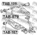 TAB-079 FEBEST Подвеска, рычаг независимой подвески колеса