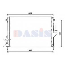 180088N AKS DASIS Радиатор, охлаждение двигателя