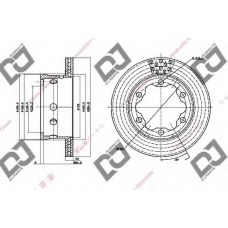 BD1494 DJ PARTS Тормозной диск