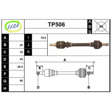 TP506 SERA Приводной вал