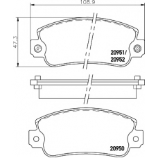 89009600 TEXTAR Комплект тормозов, дисковый тормозной механизм