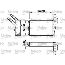 812169 VALEO Теплообменник, отопление салона