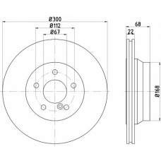 8DD 355 108-851 HELLA Тормозной диск