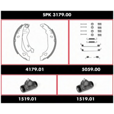 SPK 3179.00 ROADHOUSE Комплект тормозов, барабанный тормозной механизм