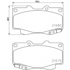 8DB 355 020-811 HELLA PAGID Комплект тормозных колодок, дисковый тормоз